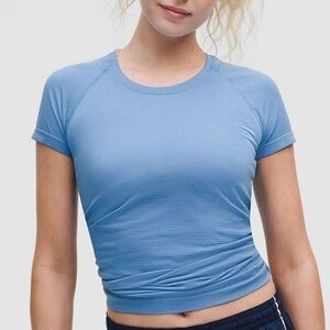 NWT Lululemon Swiftly Tech Short-Sleeve Shirt 2.0 *Hip Length Size 4 Pool Party